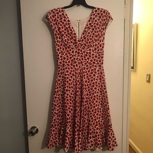 Kate Spade Pippa red floral dress - size 4
